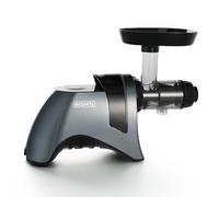 MEGAVITA Slow Masticating Juicer Extractor, Horizontal Cold Press Juicer for Hard Fruits & Vegetables, BPA-Free, Quiet Motor, Easy to Clean, Grey