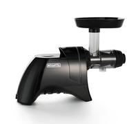 MEGAVITA Slow Masticating Juicer Extractor, Horizontal Cold Press Juicer for Hard Fruits & Vegetables, BPA-Free, Quiet Motor, Easy to Clean, Black