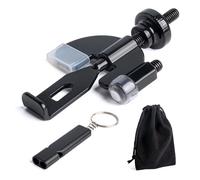 MEGAVOW 3 Pack Portable Security Door Lock, Stainless Steel Travel Safety Door Locks and Storage Bag for Home Hotel Apartment School, Self Defense