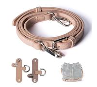 MEGAVOW Crossbody Leather Bag Strap Replacement Handbag Shoulder Straps with 2 Adapters, Handles Bag Making Accessories for Women's Purse Clutch Pouches Messenger Charm Length 39”-47” (Pink)