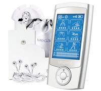 MegaWise EMS TENS Unit, 48 Modes with 14 Premium Pads, Dual Channel Muscle Stimulator for Back Pain Relief Therapy, Home Use, Ideal Gift for Mum and Dad