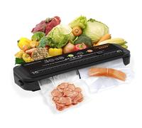 Megawise Powerful but Compact Vacuum Sealer Machine One-Touch Automatic Food Sealer (Black)