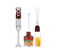 MEGAWISE Pro Titanium Reinforced 5-in-1 Immersion Corded Hand Blender, Powerful MOTOR with 80% Sharper Blades, 12-Speed Corded Blender, IncludingWhisk and Milk Frother