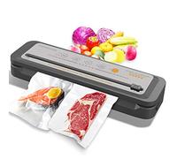 MegaWise Vacuum Sealer Machine - Powerful 80kPa Suction, Built-in Cutter, One-Touch Operation, Includes 10 BPA-Free Bags, Dry & Moist Modes, Keeps Food Fresh 5x Longer