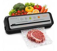MegaWise Vacuum Sealer | New Version 2023 | 80 kPa Suction Power | Bags & Cutter Included (Off White)