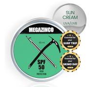 MEGAZINCO GREEN - SPF 50 mineral & 100% NATURAL. High sun protection cream/paste for surfers, sailors, mountaineers, skiers, snowboarders, triathletes, swimmers. SURF SUN CREAM - 40 ml