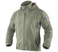MEGE KNIGHT Tactical Jackets for Men Military Softshell Army Ranger Green Lightweight Heavy Duty Nylon PCU LVL5, Ranger Green, S