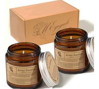 MEgegulo Sleep Aromatherapy Candle, with The Scent of English pear and Freesia.Natural Soy Wax.Available for Both Men and Women (2 Pack(More Discount))