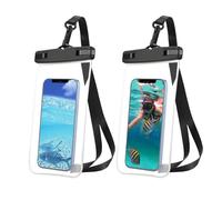 MEgegulo Waterproof Phone Pouch - 2 Pack IPX8 Waterproof Phone Pouch Case, Swimming Dry Bag with Clip Strap for iPhone 15 14 13 12 11 Pro Max Plus Mini, Xs XR, Samsung S23 Up to 7” - Transparent