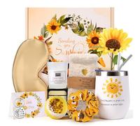 MEGETGOD Gifts for Women, Sunflower Pamper Gifts for Women Get Well Soon Gifts Self Care Gifts Birthday Gifts Christmas Gifts for Her, Mum, Wife, Best Friends, Sister, Daughter