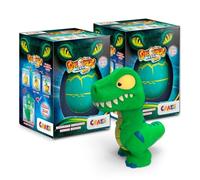 MEGGA EGG - 2x Dinosaurs Hatching Toy XXL - Giant Dino Egg That Cracks and Grows in Water - Fun Bath Toy and Creative Gift for Kids Age 3+