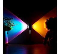 MEGHALI 2 Colors In 1 Projector Sunset Light Sunset Lamp And Rainbow Lights Adjustable 180 Degree Rotation Projection Led Night Light for Photography Selfie Home Decor