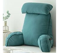 MEGHI Reading Pillow With Arm Support,Bed Rest Reading Pillow,Lumbar Cushions For Bed And Sofa,Back Lumbar Support Cushion For Reading Watching TV Gaming
