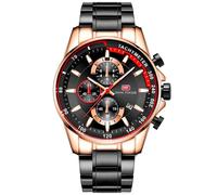 Megir Mini Focus Chronograph MF0218G.02 - Man - 43 mm - Analogue - Quartz - Mineral Glass Black 43 mm