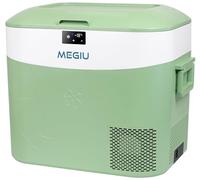 Megiu - 12 Volt Portable Refrigerator, 23 Quart (22 Liter) Refrigerator, Freezer Compressor 12V/24V DC 110~240V AC for Outdoor, Camping, Travel, Home Use -18℃~+15℃
