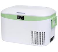 Megiu 12V Portable Refrigerator Car Freezer 13.5 Quart (12.8 Liter) Cooler with Compressor 12V/24V DC 110~240V AC for Truck Van RV Camper SUV Boat Travel Camping