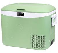 Megiu Portable Car Refrigerator, 19QT (18L), Freezer Compressor 12V/24V DC 110~240V AC (Green)