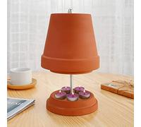 MEGIUM Tea Light Candle Heater | Terracotta Candle Heater for Indoor | Tealight Candle Room Heater | Double-Walled Tea Light Oven Candle Holder for up to 6 Tea Lights