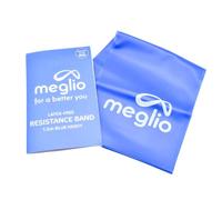 Meglio Resistance Band, 1.5m, Blue, Latex Free, With Exercise Guide