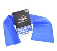 Meglio Resistance Band, 2m, Blue, Latex Free, With Exercise Guide