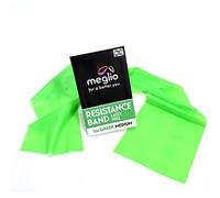 Meglio Resistance Band, 2m, Green, Latex Free, With Exercise Guide