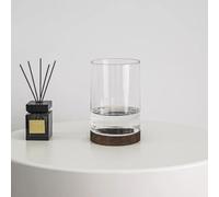 MegLob Aquaponics Fish Tank, Glass Betta Fish Tank with Wooden Base, Aquaponic Planter And Aquarium for Betta Fish, Indoor Gardening Ecosystem Aquarium, Clear Glass Betta Fish Bowl,Straight L