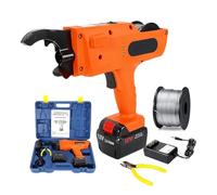 MegLob Automatic Rebar Tier, Electric Iron Wire Knot Machine for Rebars, Cordless Rebar Tie Gun, Portable Rebar Tying Machine Tools, Rebar Tier Tying Machine for Steel Bar Rod,60mm