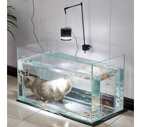 MegLob Dexule Fish Tank for Depressed Cat, 96L Large Cat's Aquarium Fish Tank, 2-In-1 Cat Bed And Fish Tank, 24 Gal Fish Tank for Stressful Cat, Observation Fish Tank for Cat,Fish Tank Plus Base