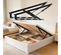 MegLob Double Bed Lift Mechanism,Lift Pneumatic Support Box Bed Sofa Storage Space Saving,Folding Translation Bed Lifts Frame Fitting Hinge Spring,DIY Furniture Hardware,60CM