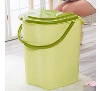 MegLob High Foot Bath Soak Tub, Heightened Soaking Basin for Whole Calf, Thick Plastic Foot Bath Basin for Soaking Feet, Pedicure Foot Bath Spa with Downpipe, Large Foot Soaking Tub Bucket,E
