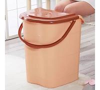 MegLob High Foot Bath Soak Tub, Heightened Soaking Basin for Whole Calf, Thick Plastic Foot Bath Basin for Soaking Feet, Pedicure Foot Bath Spa with Downpipe, Large Foot Soaking Tub Bucket,H