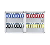 MegLob Key Lock Box, Large Capacity Key Cabinet with Lock, Professional Metal Keys Locker for Security, Key Holder Lockbox Key Organizer for School Dormitory, for Valets/Realtors/Office,32 Bits