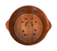 MegLob Oak Wooden Feet Bath Basin Soaking Bucket, Home Pedicure Foot Bath Basin, Relieve Foot Pressure, Solid Wood Water Spa And Foot Acupoint Massage Barrel, Pedicure Foot Spa for Women