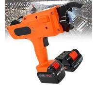 MegLob Professional Rebar Tying Machine, Automatic Rebar Tie Wire Twister, Portable Electric Rebars Tying Tools with Plier & Toolbox, Handheld Reinforcing Steel Strapping Machine,A