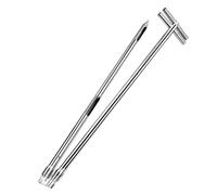 MegLob Segmented Dual-Tube Sampler,Stainless Steel Collapsible Grain And Sorghum Sampling Probe,Suitable for Agricultural Grains, Soil Testing, And Gardening, Enables Precise Testing,2.5M
