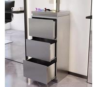 MegLob Stainless Steel Utility Salon Stand, Heavy Duty Barber Shop Storage Workstation, Professional Hairdressing Storage Trolley Cart, Universal Metal Salon Stand for Stylist,Silver
