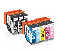 MEGOFFICE 378XL Ink Cartridges Multipack Compatible for Epson 378 xl for Expression Photo XP8000 XP8005 XP8500 XP8505 XP8600 XP8605 XP8606 XP8700 XP8705 XP15000(8 pack)