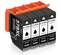 MEGOFFICE Compatible 378XL Ink Cartridge Replacement for Epson 378XL black Ink Compatible for Expression Photo XP8000 XP8005 XP8500 XP8505 XP8600 XP8605 XP8606 XP8700 XP8705 XP15000(4 Black)