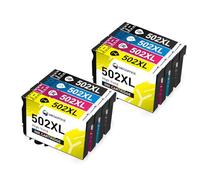 MEGOFFICE Compatible Ink Cartridges Replacement for Epson 502xl for XP-5100 XP-5105 XP-5150 XP-5155 WF2860 WF2865 WF2880 WF2885(2Black,2Magenta,2Cyan,2Yellow,8 Pack)