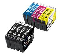 MEGOFFICE Compatible Ink Cartridges Replacement for Epson 502XL for XP5100 XP-5105 XP5150 XP-5155 WF-2860 WF-2865 WF-2880 WF-2885(10 Pack)