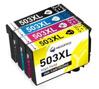 MEGOFFICE Ink Cartridges Compatible for Epson 503XL Ink for Expression Home XP 5200 XP 5205 WorkForce WF-2960 WF-2965(4 Pack