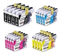 MEGOFFICE LC223 Ink Cartridges Multipack Compatible for Brother LC 223 DCP J4120DW MFC J4620DW MFC J680DW DCP J5625DW MFC J5320DW MFC J4625DW J4420DW J480DW J5720DW DCP J562DW Ink(16 Pack)