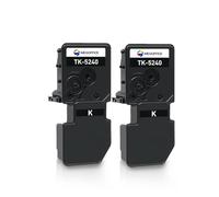 MEGOFFICE TK-5240K Black Toner Cartridge Compatible for Kyocera ECOSYS TK5240 Toner for M5526cdn M5526cdw P5026cdn P5026cdw Toner(2 Black)