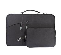 Megoo 12inch Laptop Sleeve with Accessory Pouch for Microsoft Surface Pro 12/7/6/5/4 12.5", Laptop Go 12.4", Pro 11/10/9/8 13", Carry Travel Case for 11"-13" Chromebook Tablet(Black with Charger Case)