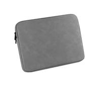 Megoo 14" Laptop Sleeve Soft PU Leather Case for Surface Laptop 7/6/5/4/3/2 13.5", Samsung Galaxy Tab S9/S8, Shockproof Water-Resistant Carry Case Bag for 13.5"-14.6" Notebook Computers(Dark Gray)