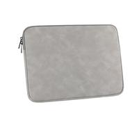 Megoo 15.6" Laptop Sleeve Case for Surface Laptop 7/6/5/4/3 15.6", 15"-16" Samsung Galaxy/HP/Acer/Dell/Lenovo/Asus Notebook Computers Shockproof Water-Resistant PU Leather Case Bag(Light Gray)