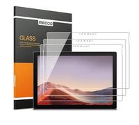 MEGOO (3 Pack) Screen Protector for New Surface Pro 7/Surface Pro 7 Plus, Easy Installation/High Response/Tempered Glass, Compatible for Microsoft Surface Pro 7 12.3 Inch (1866 Model)