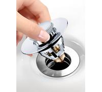 Megory Sink Plug Replacement, Pop up basin plugs,Universal sink stopper, Stainless Steel Drain for Kitchen and Bathroom,Bath,Basin(A)