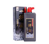 MEGREZ Yidege Superior Professional Refined Ink Liquid Sumi Ink for Chinese Japanese Calligraphy Brush Practicing Drawing Writing, Calligaphy Master Choice, Dark Black, 16.9 OZ(500ml)/Bottle