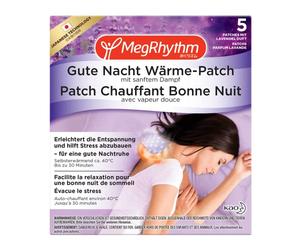 MegRhythm Good Night Heat Patch - Contents: 5 Warming Neck Patches - Relaxation and Helps Relieve Stress - With Lavender Scented